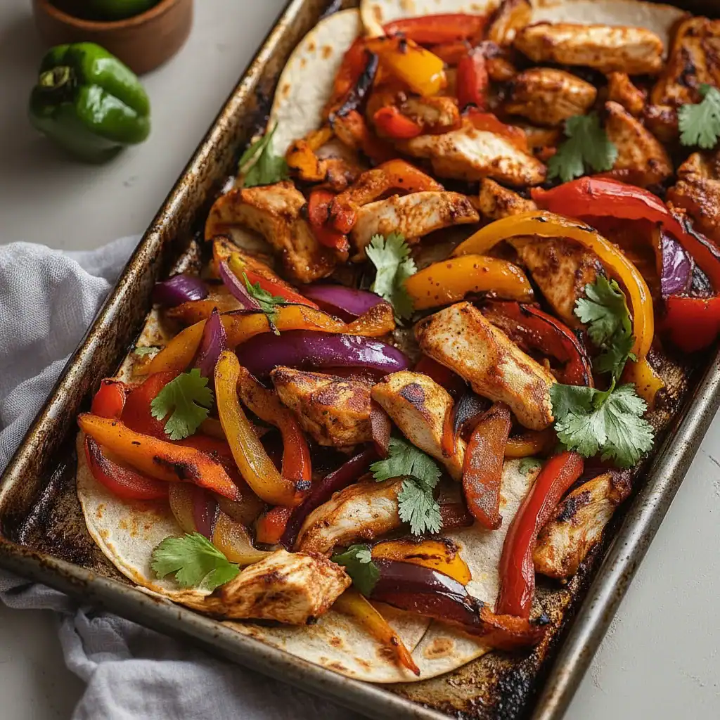 Easy Sheet Pan Chicken Fajitas Recipe