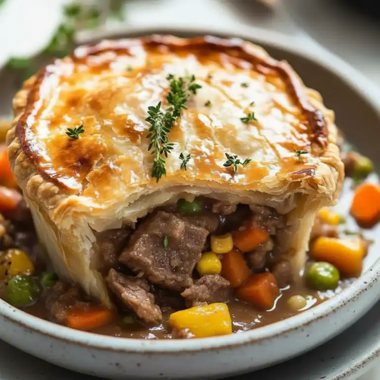 Flaky Beef Pot Pie Recipe Dinner