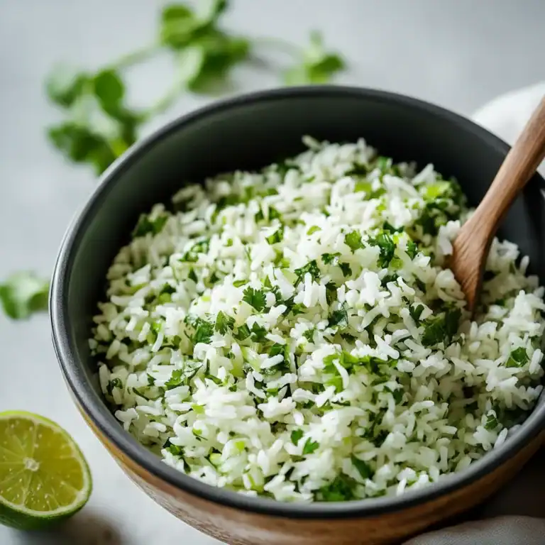 Fluffy Cilantro Lime Rice Recipe Side