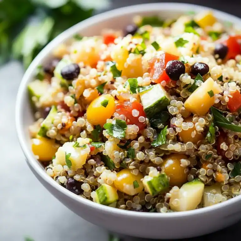 Healthy Quinoa Salad Recipe Bowl