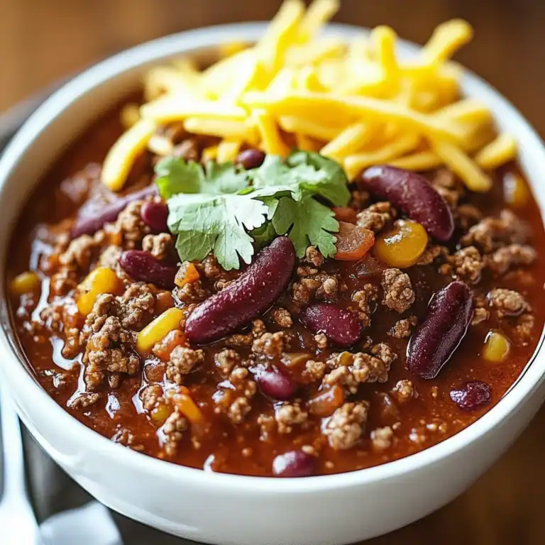 Hearty Ground Beef Chili Recipes Bowl