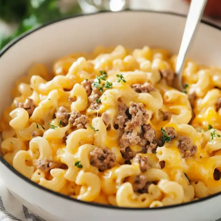 Homemade Hamburger Mac And Cheese Recipe