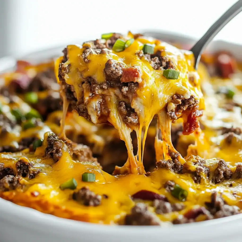 Low Carb Keto Cheeseburger Casserole Recipe