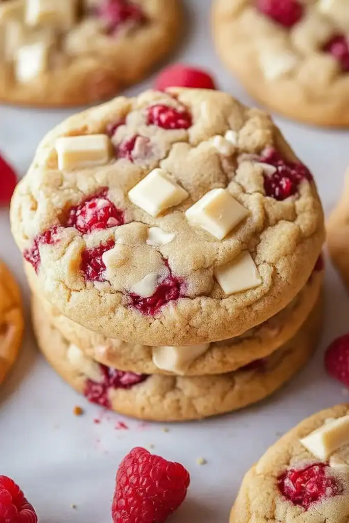 White Chocolate Raspberry Cookies Recipe