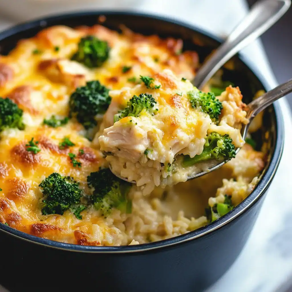 Chicken Broccoli Rice Cheese Casserole Recipe