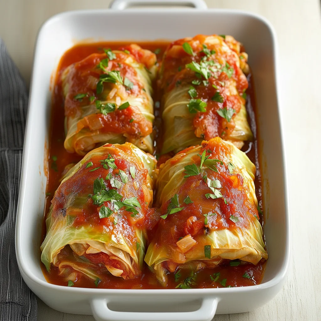 Classic Cabbage Rolls Recipe with Ground Beef