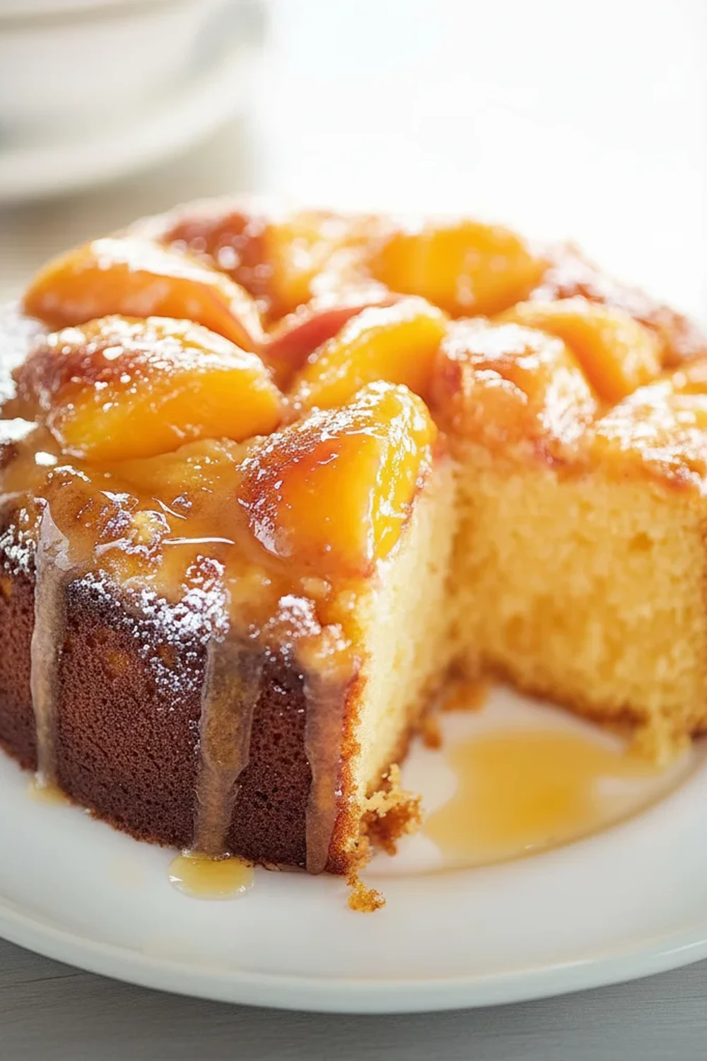 Peach Cobbler Pound Cake Recipe