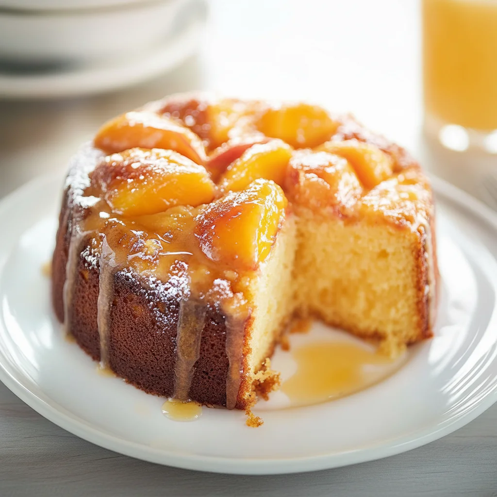 Decadent Peach Cobbler Pound Cake Recipe