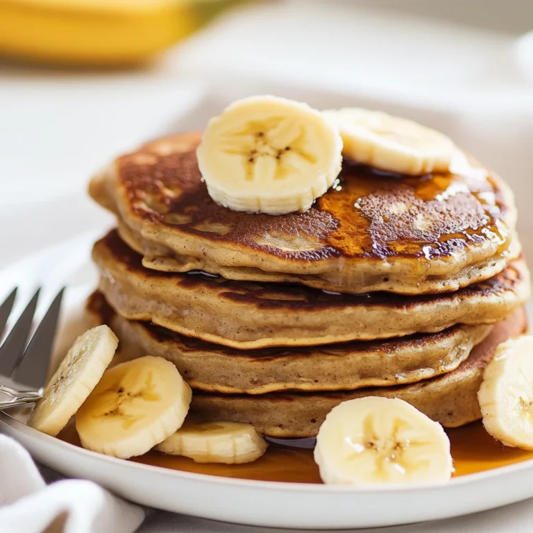 Fluffy Banana and Oats Pancakes for Morning