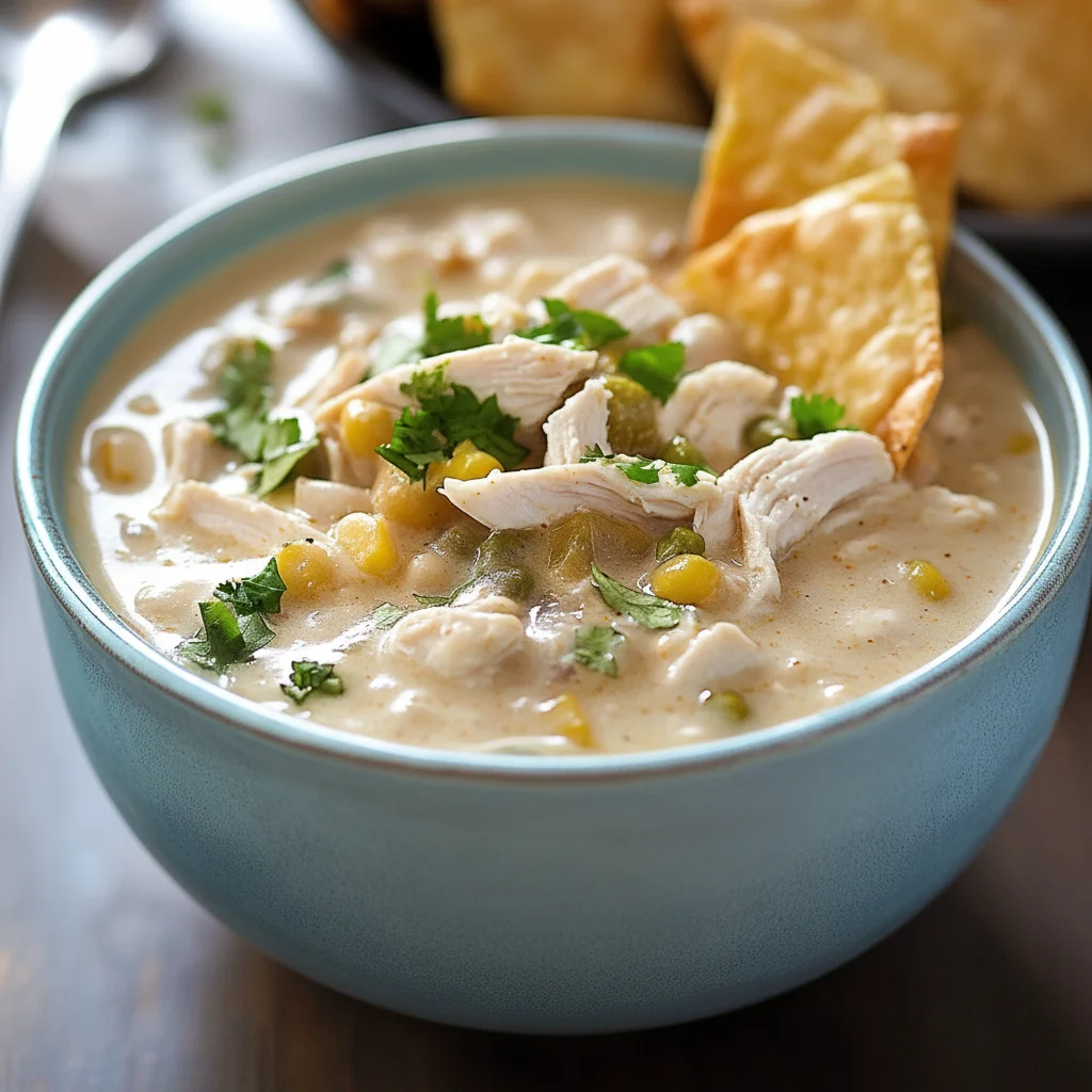 Hearty Creamy White Chicken Chili for Fall Nights