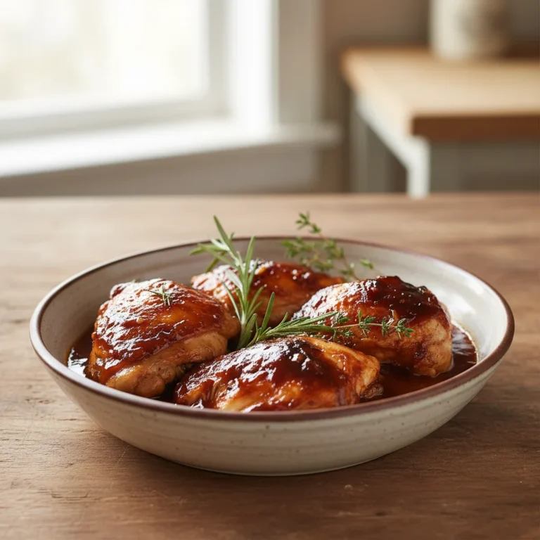 Pulled BBQ Chicken Crockpot Recipe for Sandwiches