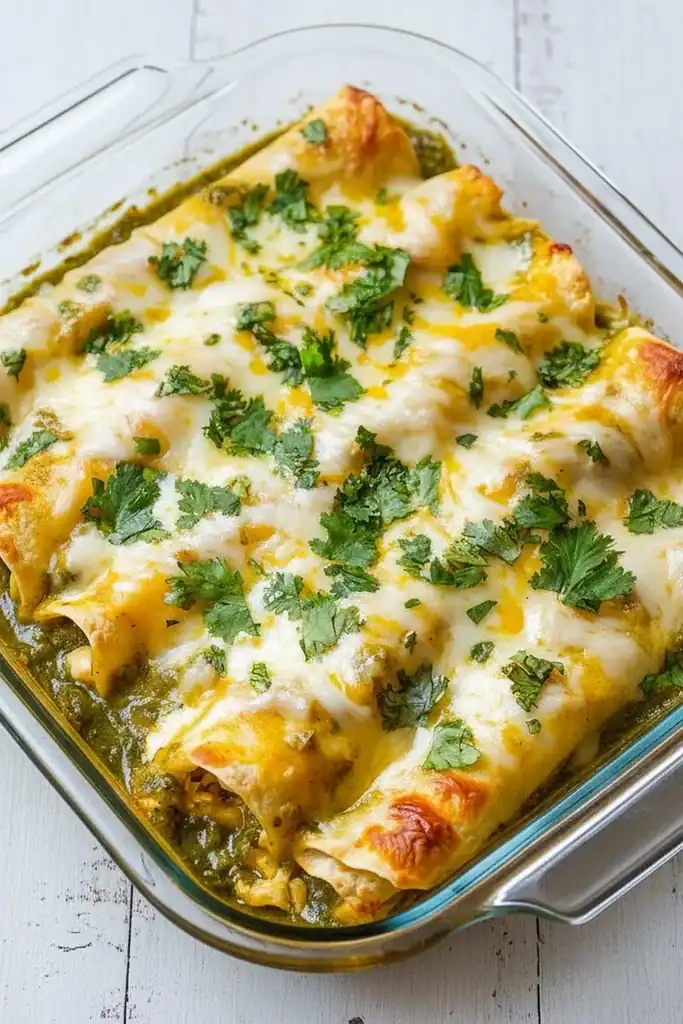 Salsa Verde Chicken Enchiladas Recipe