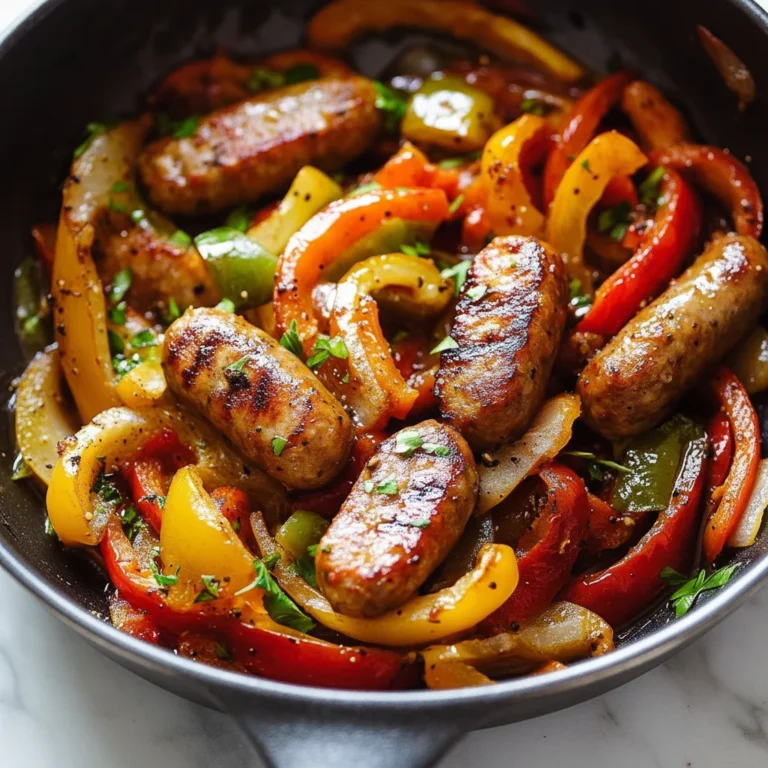 Sizzling Sausage and Peppers in a Hoagie Roll