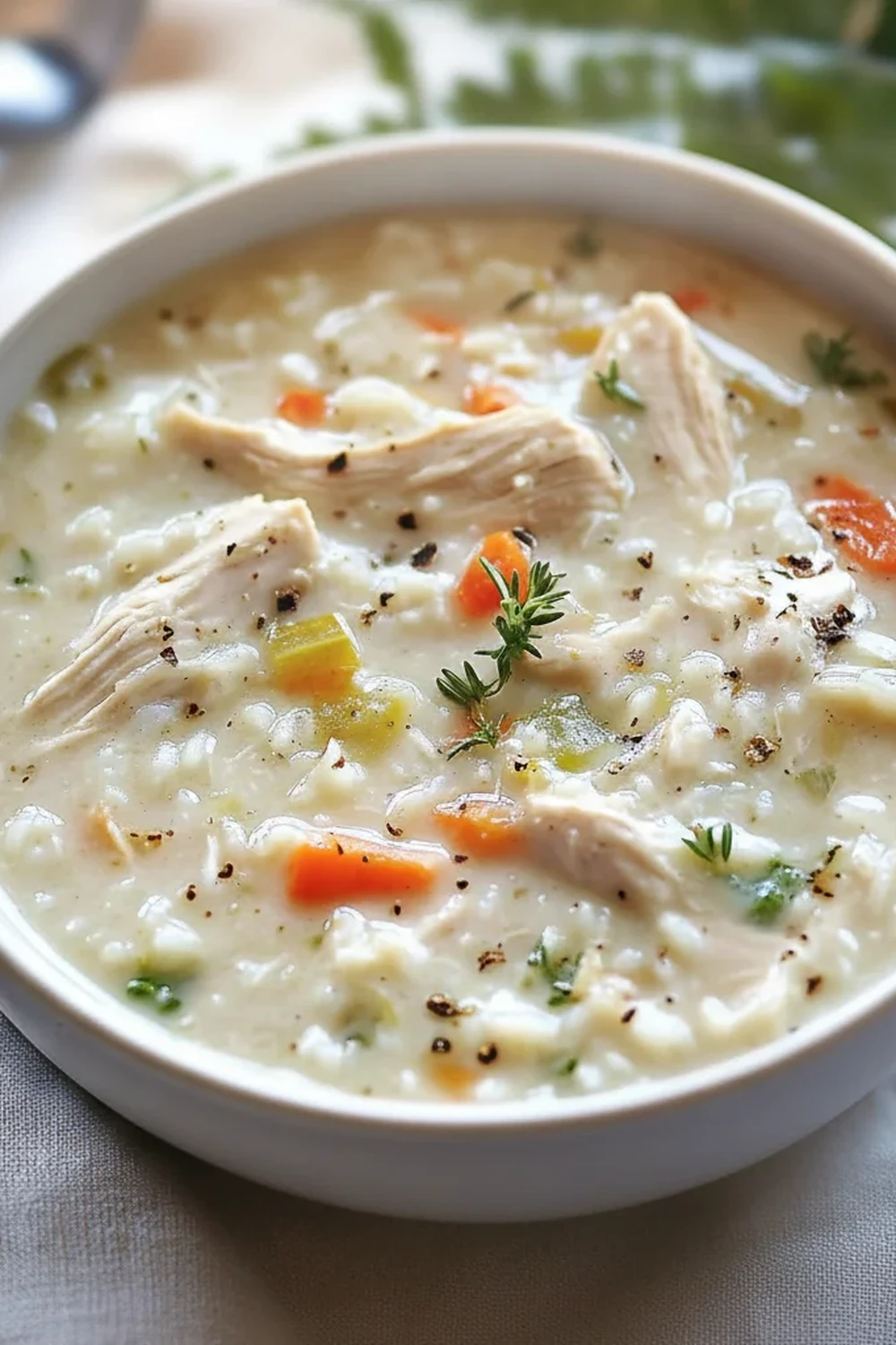 Creamy Chicken and Rice Soup Recipe