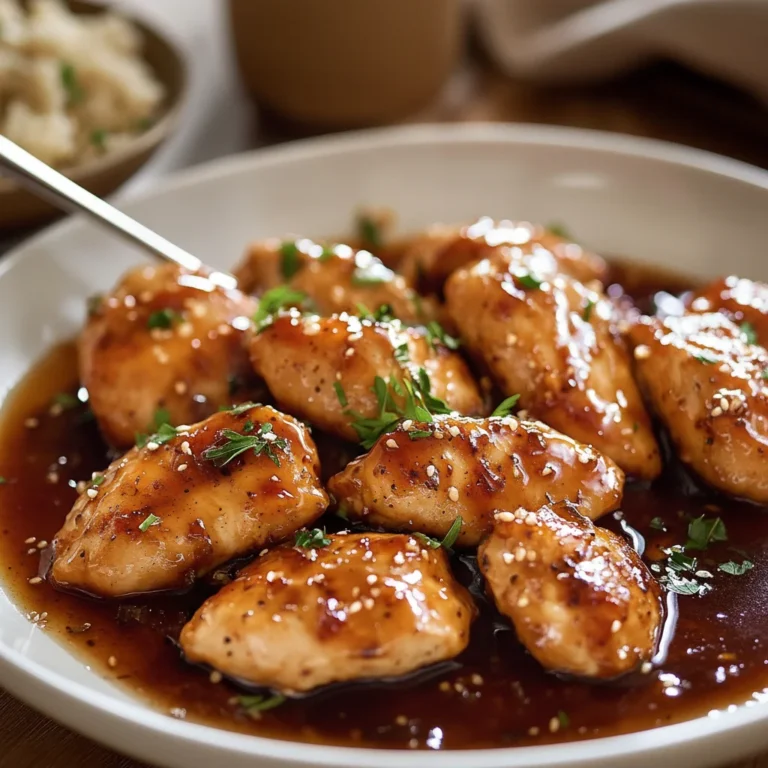 Sticky Honey Garlic Chicken Recipe for Dinner