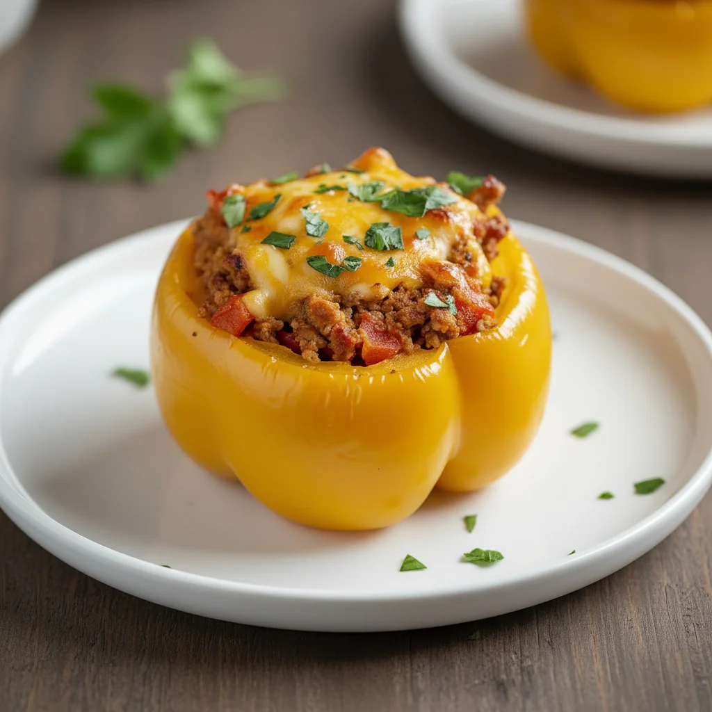 Wholesome Ground Turkey Stuffed Peppers Recipe