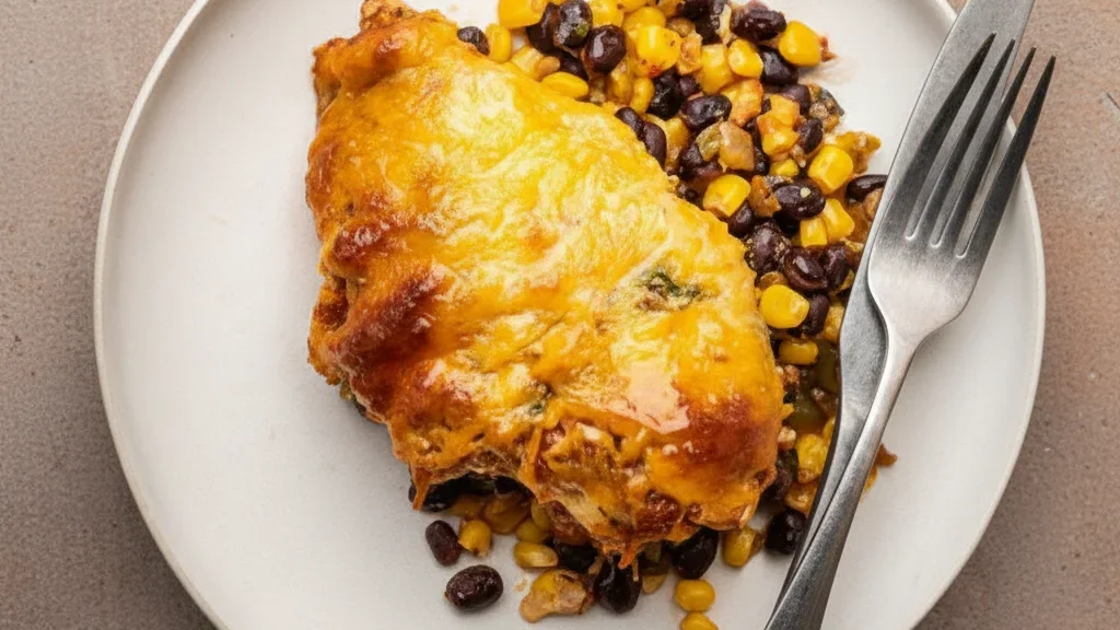 Black Bean & Corn Salsa Chicken Bake
