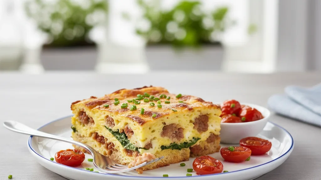 Breakfast Sausage & Egg Strata