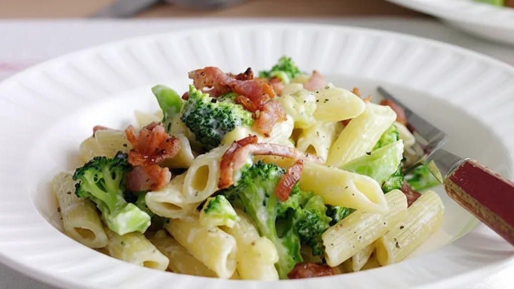 Broccoli and Stilton with Crispy Bacon
