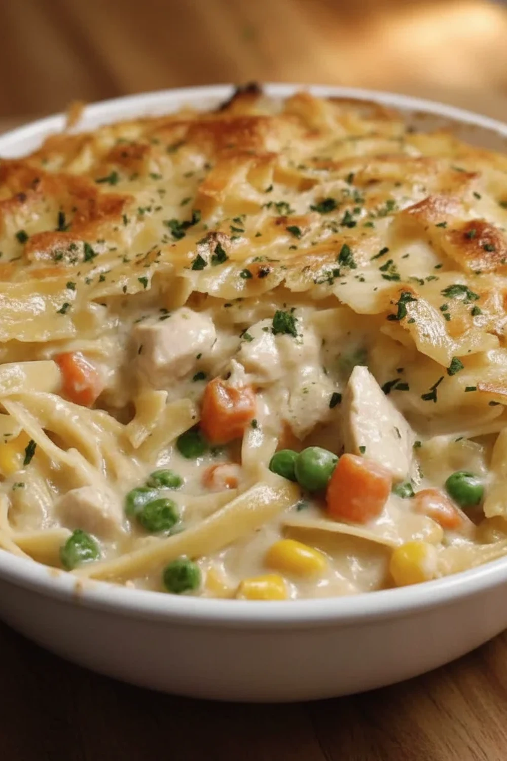 Chicken Pot Pie Pasta: Creamy Comfort Dinner