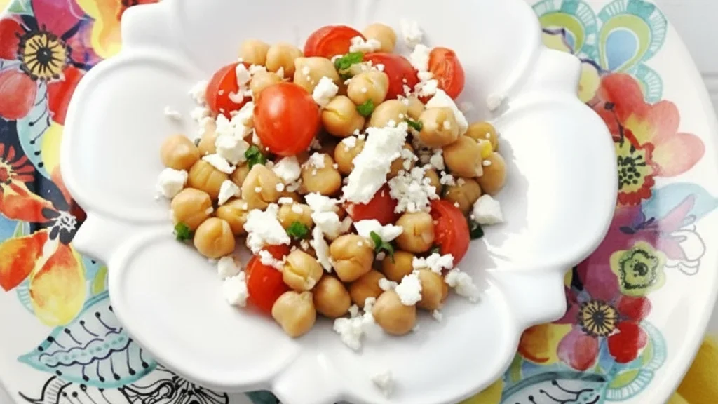Chickpea, Feta and Tomato Orzo