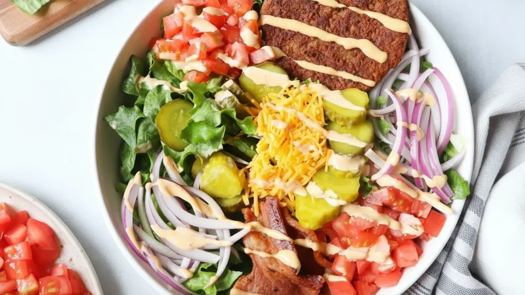 Deconstructed Burger Bowl
