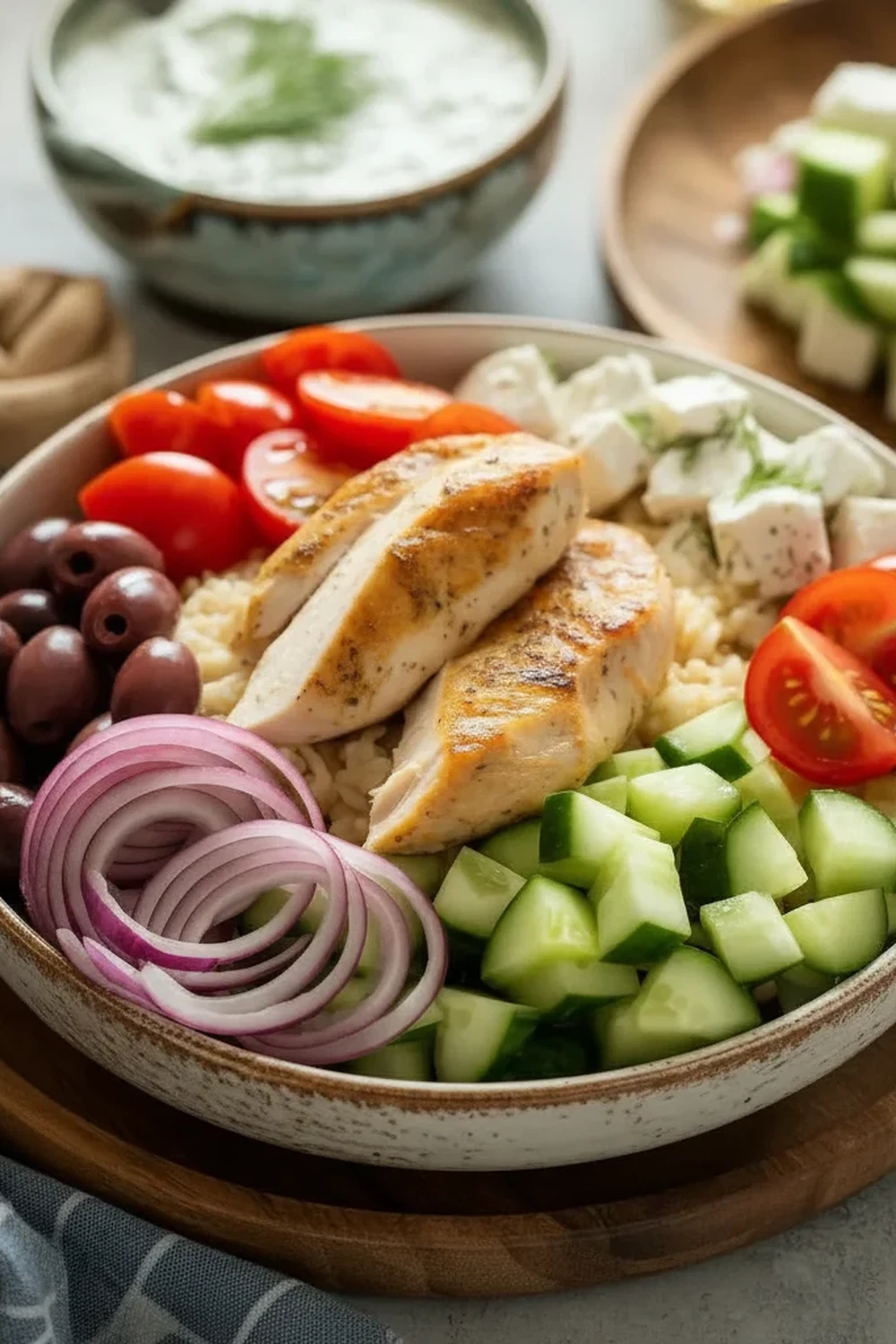 Greek Chicken Bowls Recipe