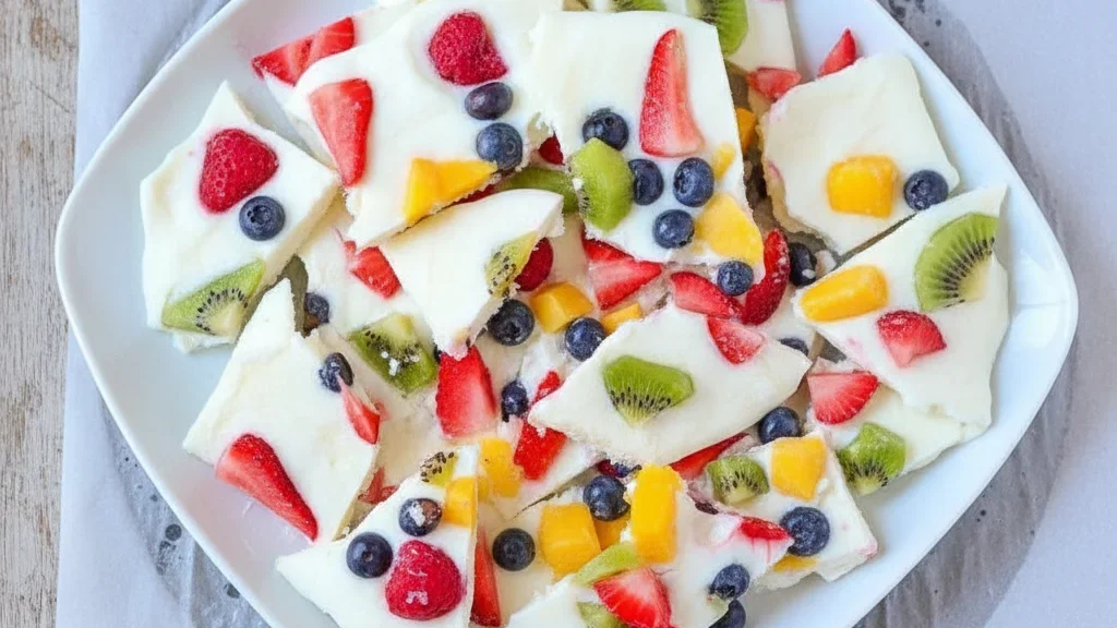 Greek Yoghurt Frozen Bark