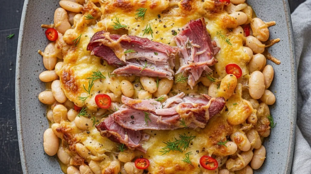 Ham Hock & White Bean Gratin