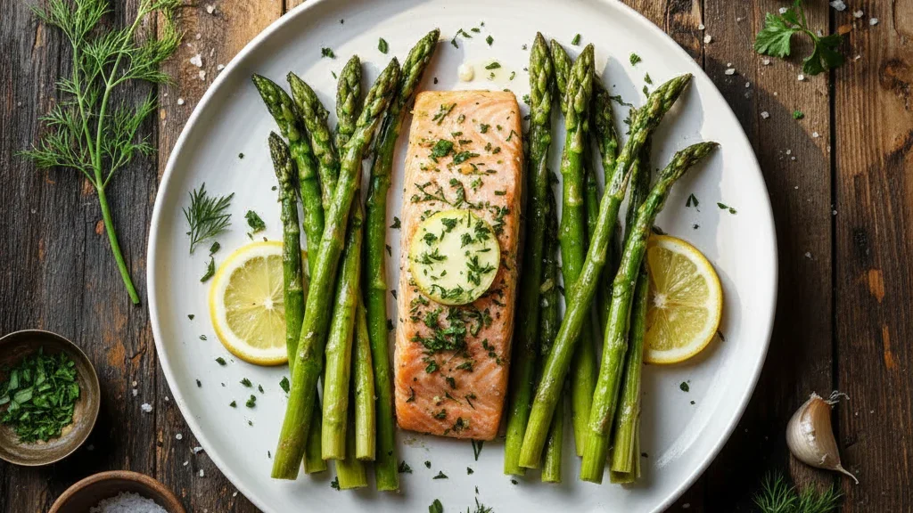 One-Pan Lemon Herb Salmon & Asparagus