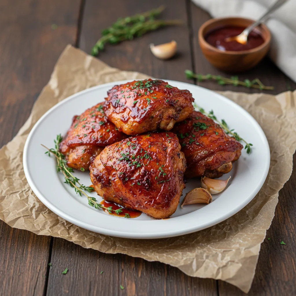 Oven Baked Bbq Chicken Thighs: Juicy & Sticky