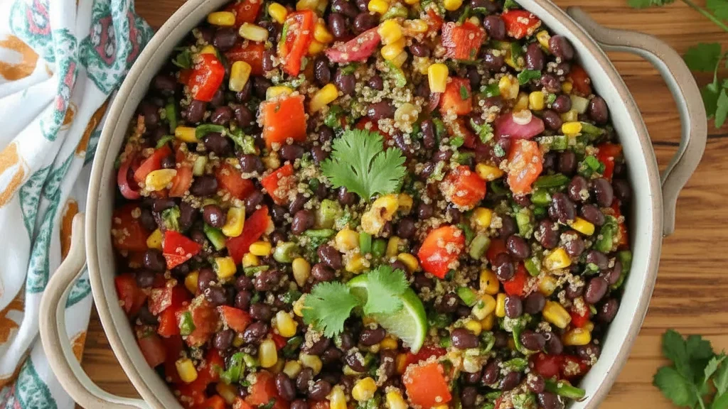 Quinoa Bowl with Black Beans and Corn