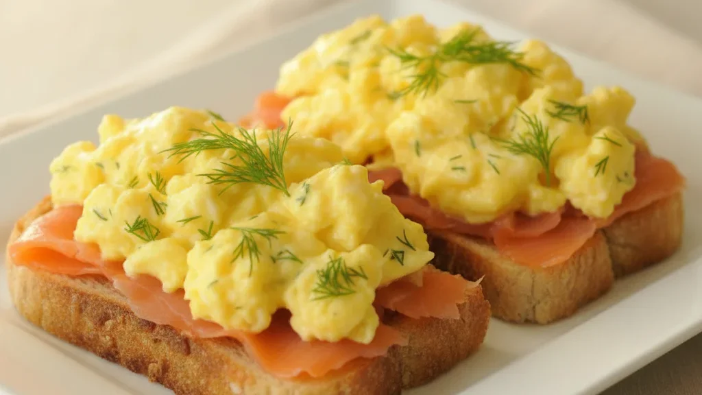 Smoked Salmon & Dill Scrambled Eggs