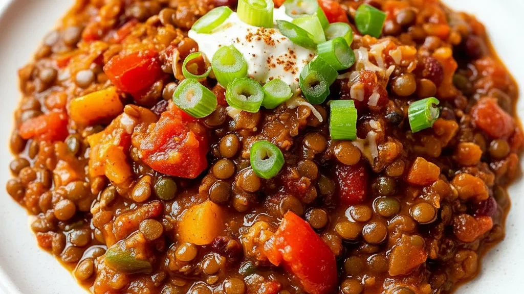 Speedy Lentil and Mince Chilli