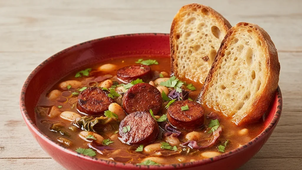 Spicy Chorizo and Cabbage Soup