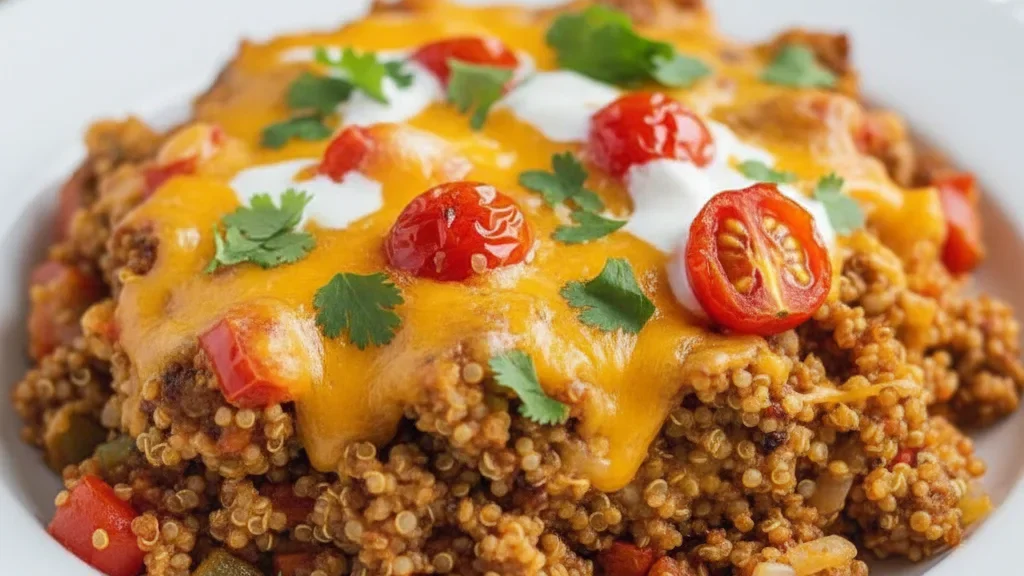 Stuffed Pepper & Quinoa Casserole