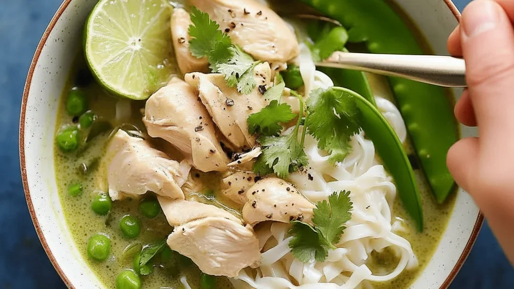 Thai Green Curry Chicken Soup