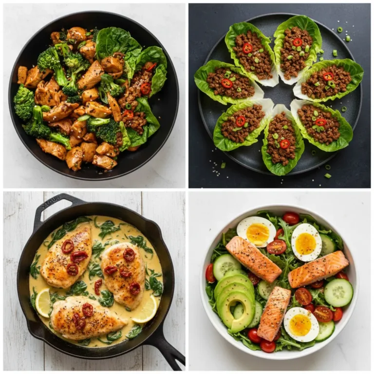20 Easy & Healthy High Protein Low Carb Dinner Ideas