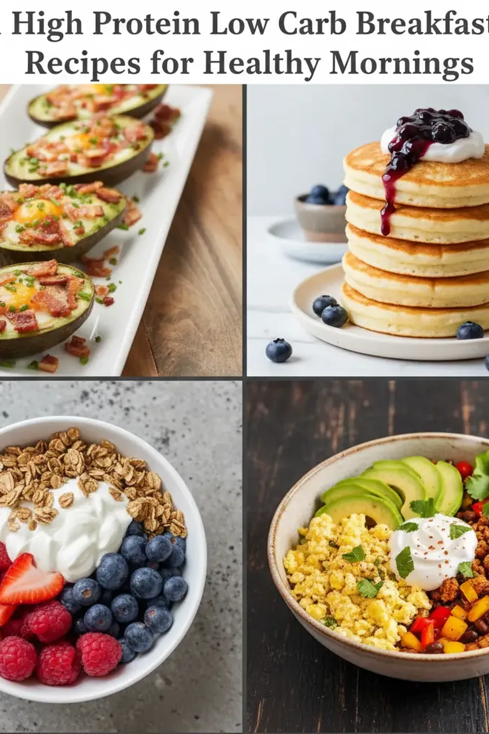 21 High Protein Low Carb Breakfast Recipes for Healthy Mornings