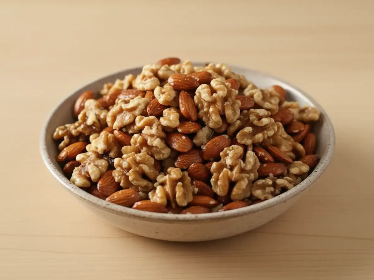 A Handful of Almonds and Walnuts
