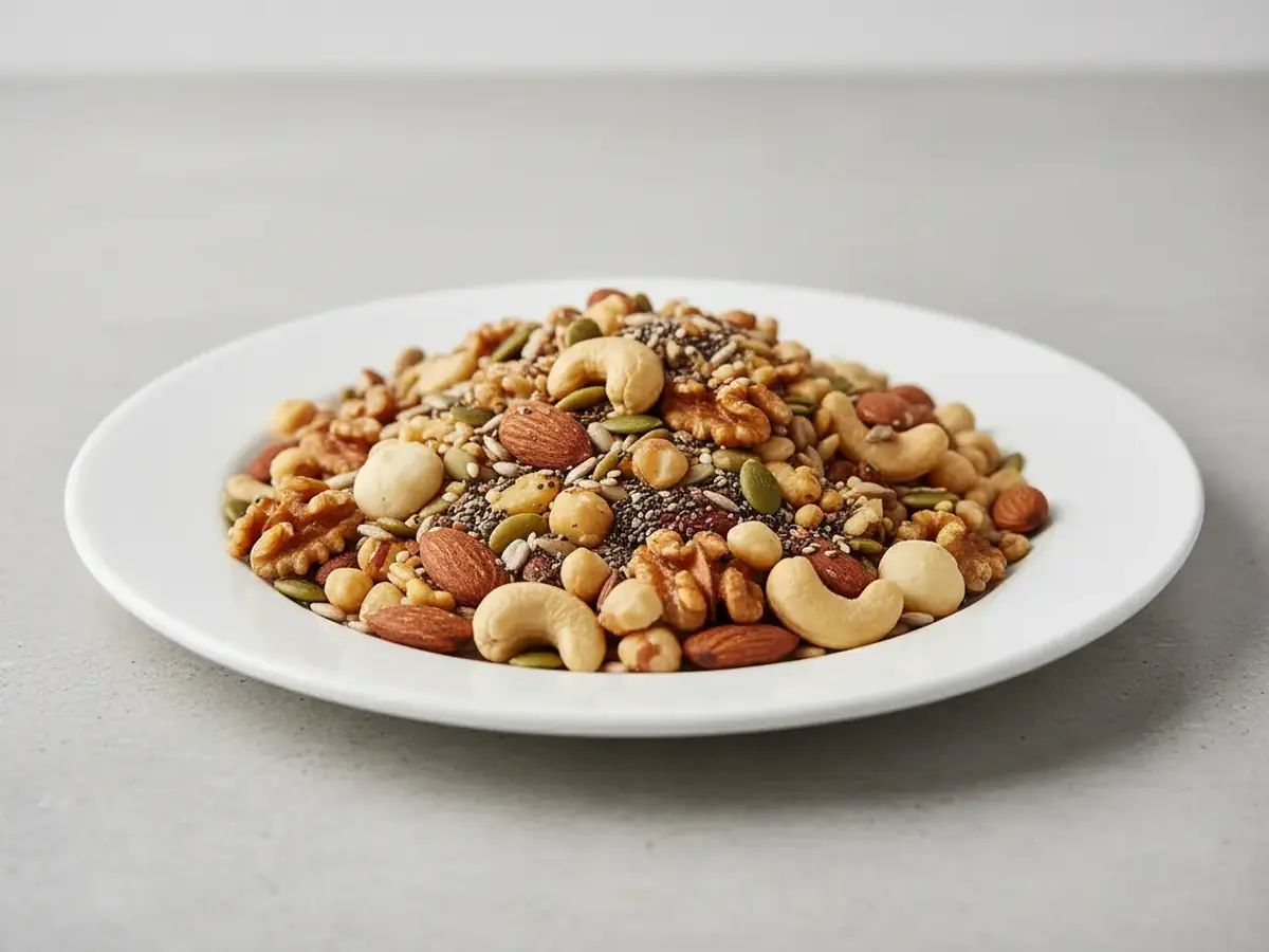 A Handful of Mixed Nuts & Seeds