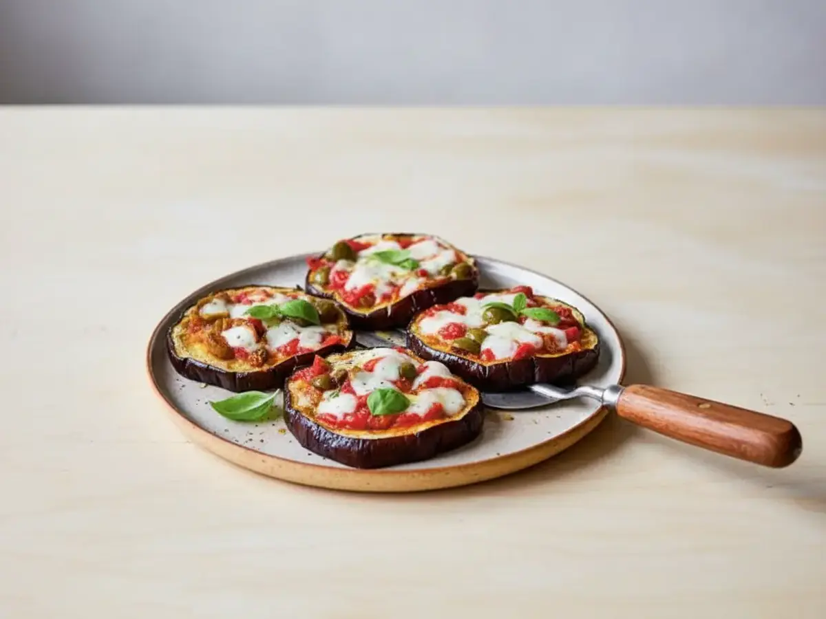Aubergine Pizzas