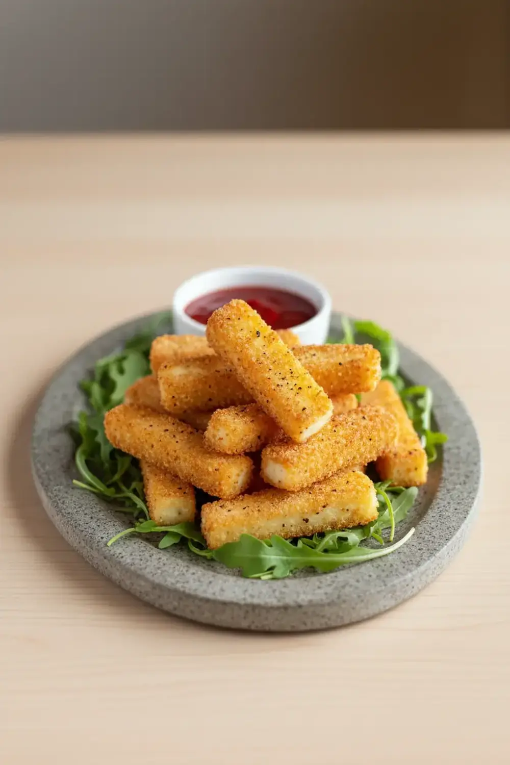 Baked Halloumi Fries
