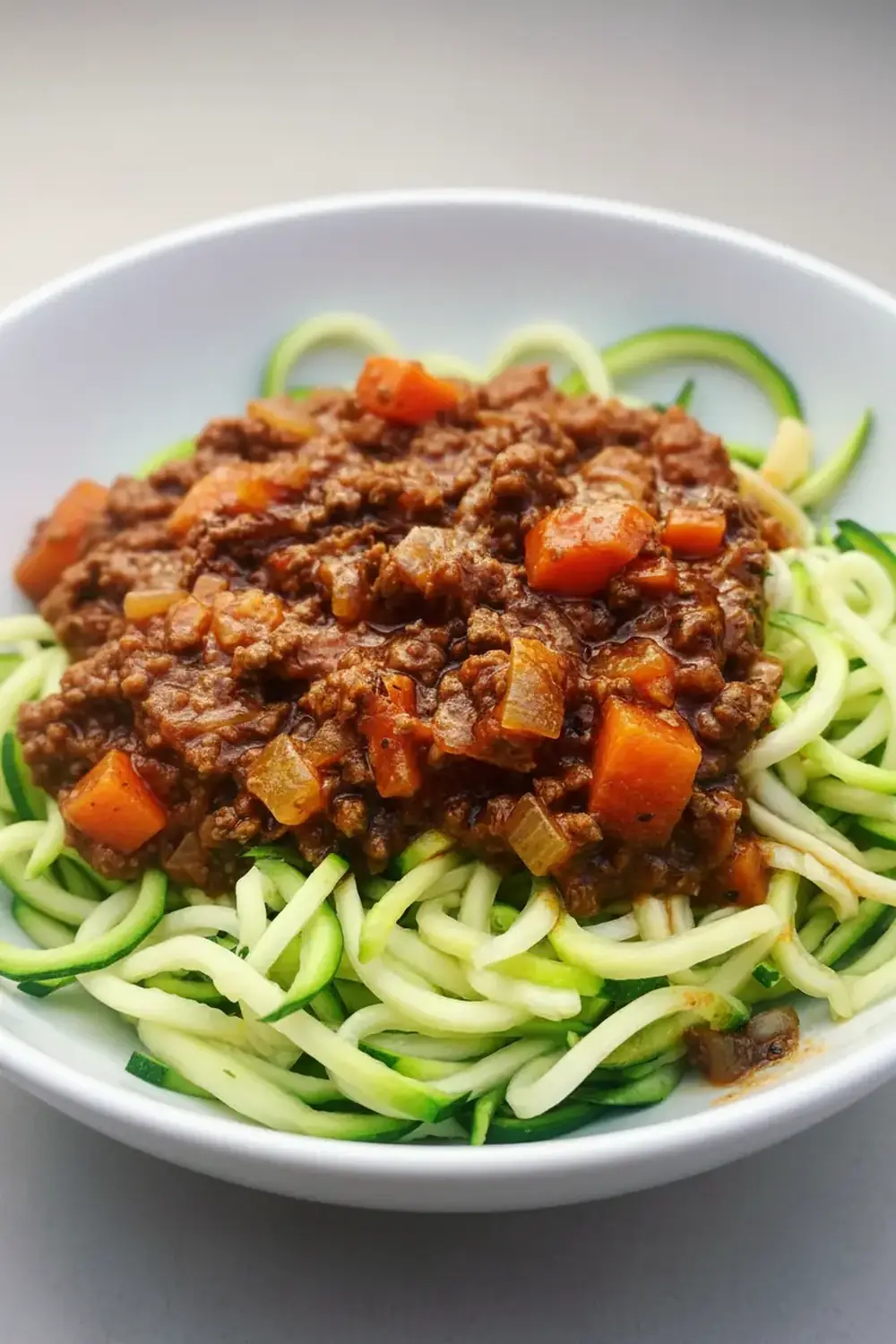 Beef Bolognese with Courgetti