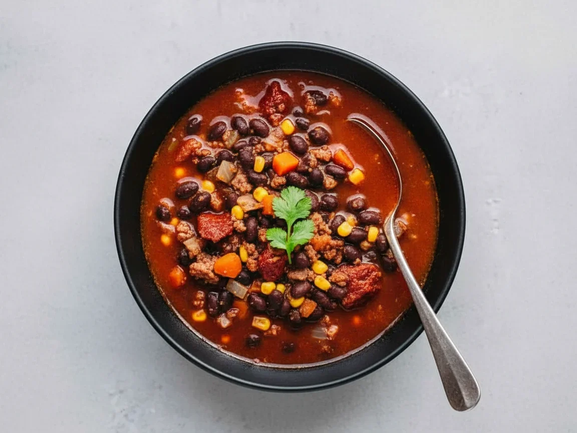 Black Bean & Chorizo Soup