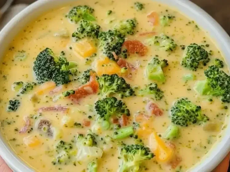 Broccoli Cheddar with Chicken Soup
