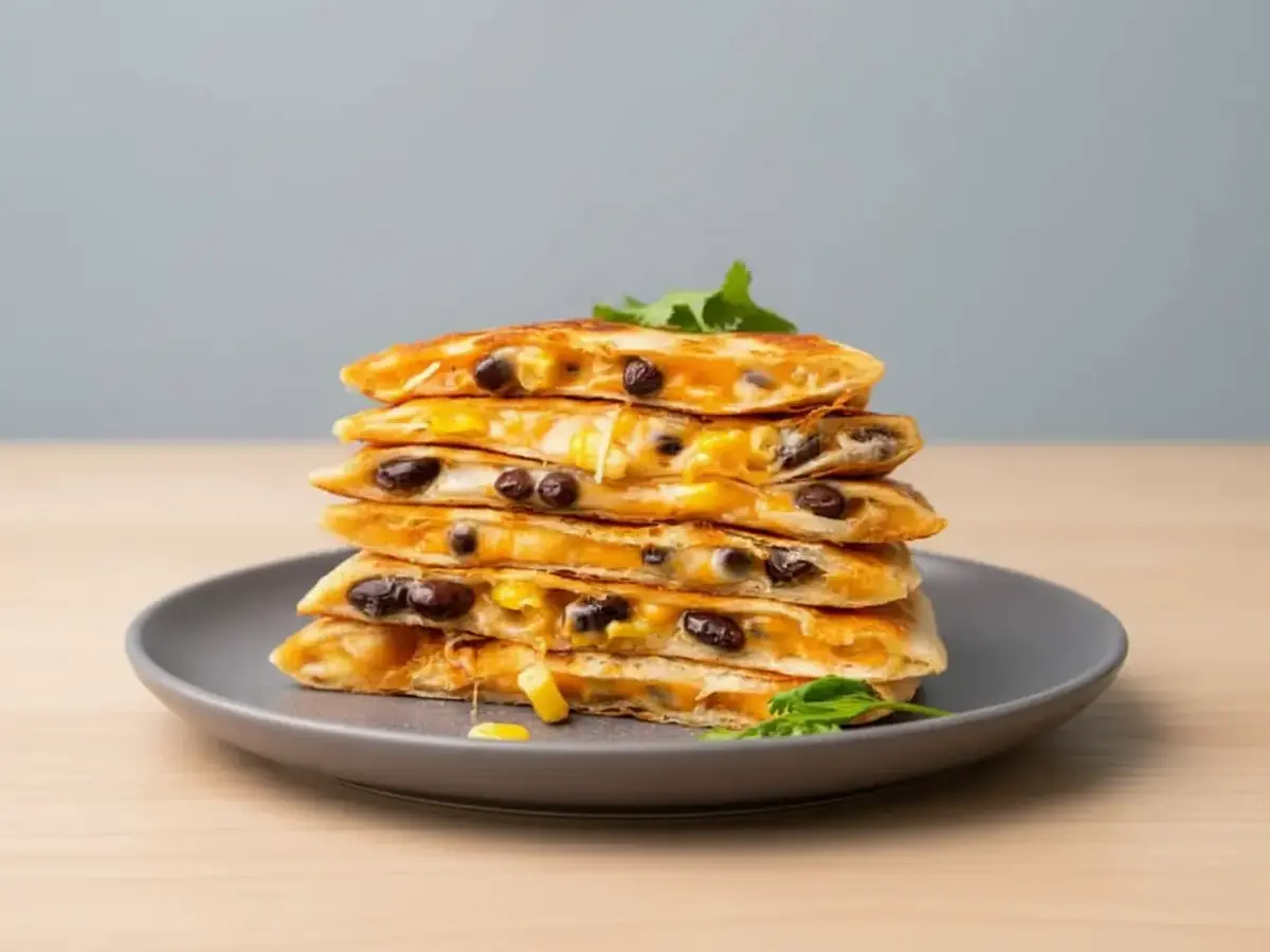 Cheesy Black Bean Quesadillas