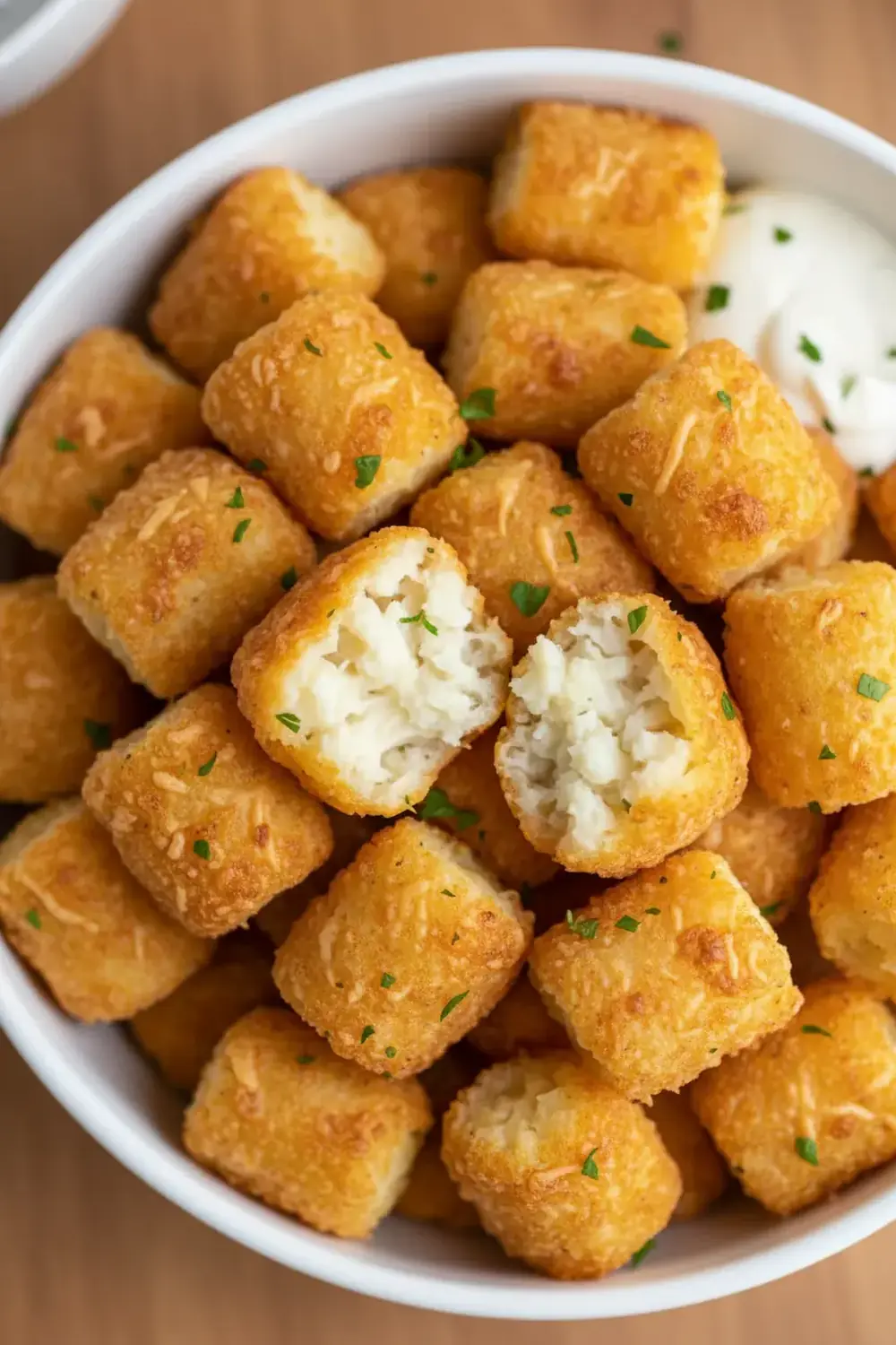 Cheesy Cauliflower Tots