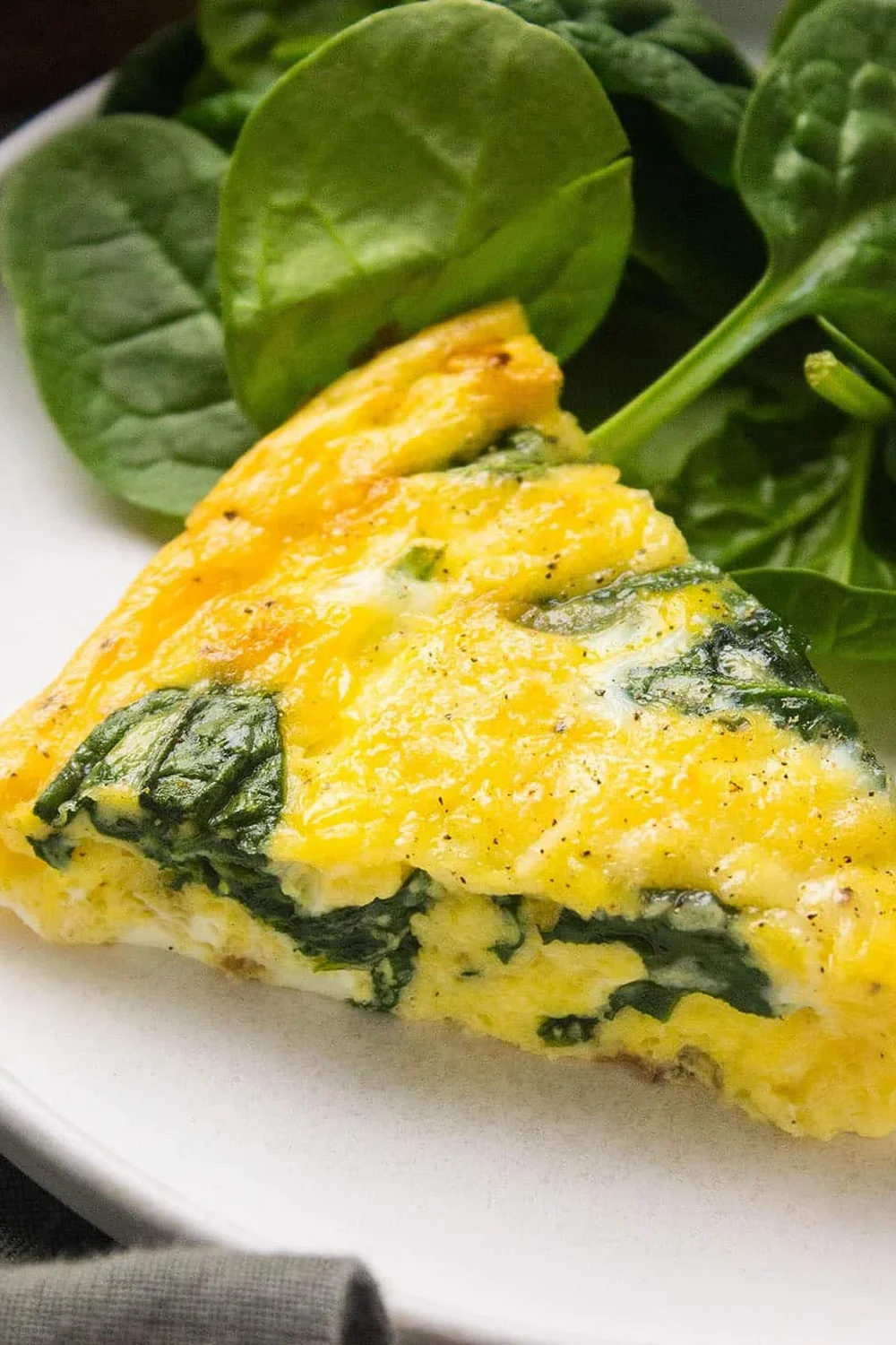 Cheesy Egg & Spinach Frittata