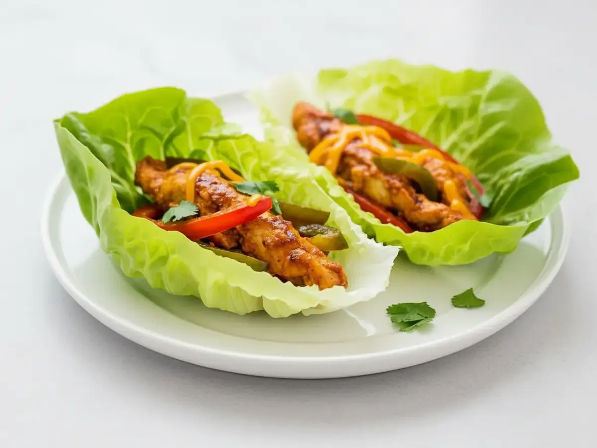 Chicken Fajita Lettuce Wraps